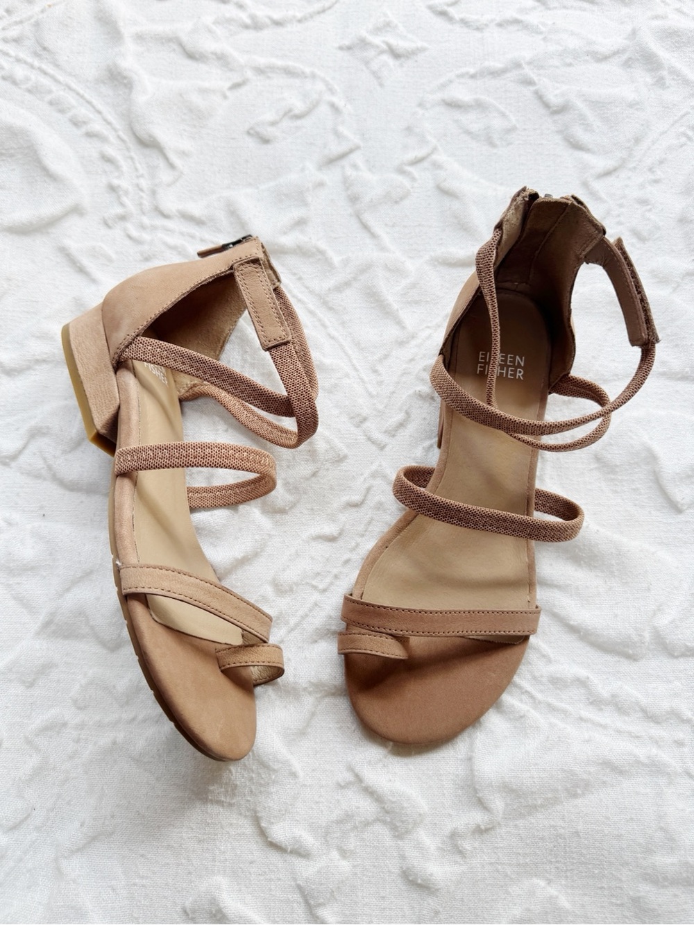 Eileen Fisher Emily Zip Sandal
Size 6 New